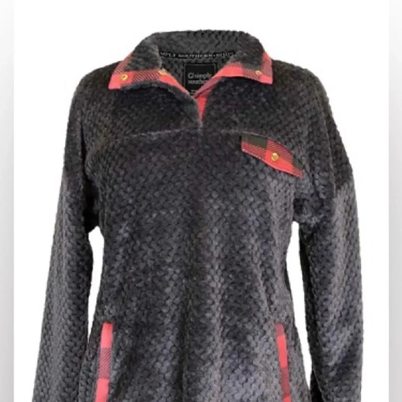 Simply Southern Simply Soft‎ Sherpa Pullover With Pocket Design Size Small - Picture 1 of 5